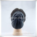 2014 women clip pontail fake synthetic bun hairpieces black color